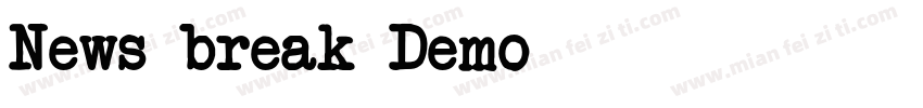 News break Demo字体转换